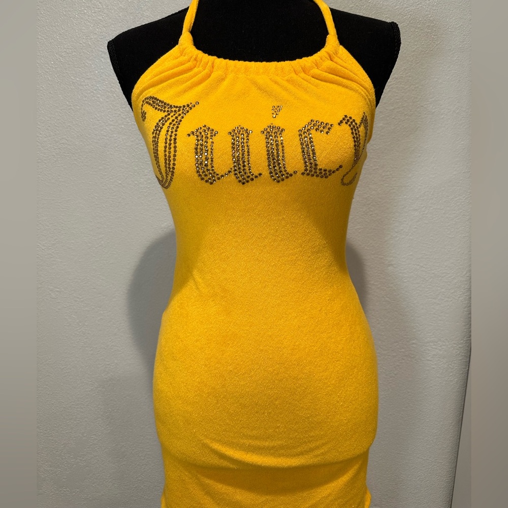 Juicy Couture Vibrant Yellow Strapless Dress